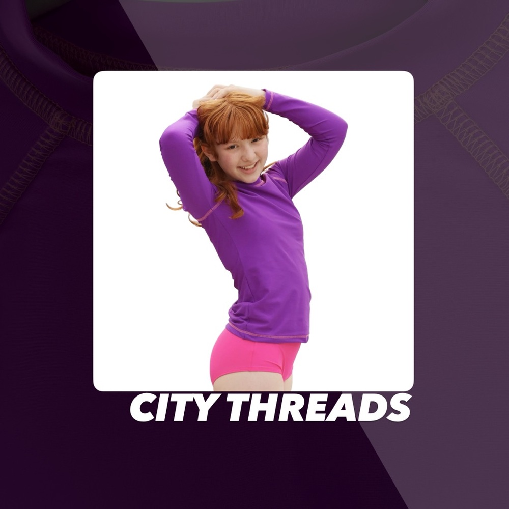 EUC City Threads Deep Purple Rashguard